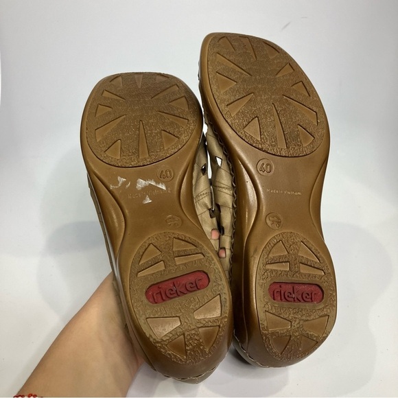 Rieker Doris 75 cut out shoes tan size 40 - Picture 6 of 8